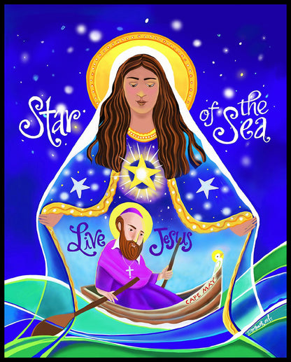 Acrylic Print - Mary, Star of the Sea by M. McGrath