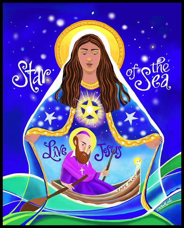 Mary, Star of the Sea - Wood Plaque