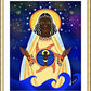 Wall Frame Gold, Matted - Mary, Star of the Sea by Br. Mickey McGrath, OSFS - Trinity Stores