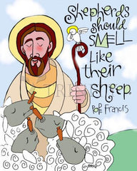 Metal Print - Shepherds Should Smell Like Their Sheep by M. McGrath