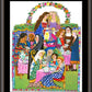 Wall Frame Espresso, Matted - Saintly Tea Party by M. McGrath