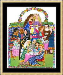Wall Frame Gold - Saintly Tea Party by M. McGrath