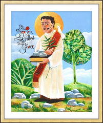 Wall Frame Gold - St. Stephen by M. McGrath