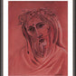 Wall Frame Espresso, Matted - Suffering Servant by Br. Mickey McGrath, OSFS - Trinity Stores