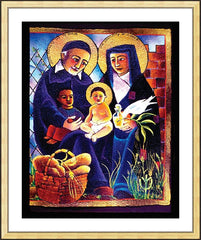Wall Frame Gold - Sts. Vincent and Louise by M. McGrath