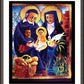 Wall Frame Espresso, Matted - Sts. Vincent and Louise by Br. Mickey McGrath, OSFS - Trinity Stores