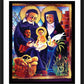Wall Frame Black, Matted - Sts. Vincent and Louise by Br. Mickey McGrath, OSFS - Trinity Stores