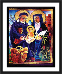 Wall Frame Black - Sts. Vincent and Louise by M. McGrath