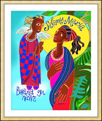 Wall Frame Gold - Swahili Annunciation by M. McGrath