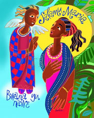 Acrylic Print - Swahili Annunciation by M. McGrath