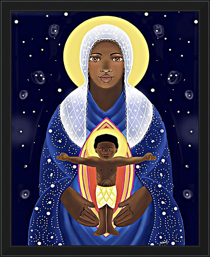 Wall Frame Black - Mary, Seat of Wisdom by M. McGrath – Trinity Stores