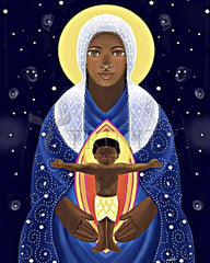 Acrylic Print - Mary, Seat of Wisdom by M. McGrath