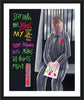 Wall Frame Black, Matted - Stay With Me Jesus by M. McGrath