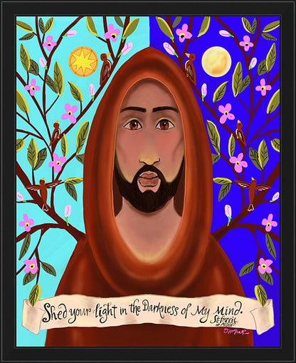 Wall Frame Black - Shed Your Light in the Darkness by M. McGrath