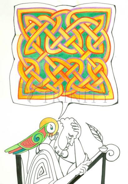Acrylic Print - Celtic Talking Bird by Br. Mickey McGrath, OSFS - Trinity Stores