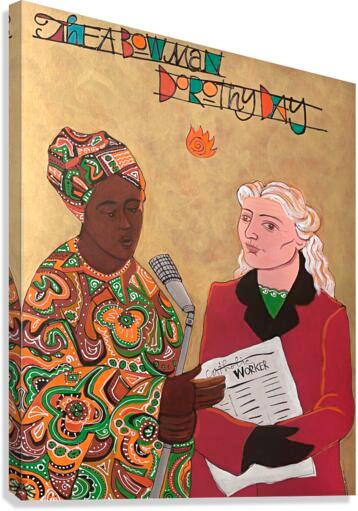 Canvas Print - Sr. Thea Bowman and Dorothy Day by M. McGrath