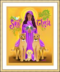 Wall Frame Gold - St. Thecla by M. McGrath