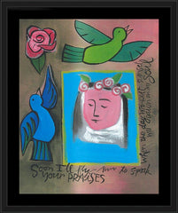 Wall Frame Black - St. Thérèse of Lisieux by M. McGrath