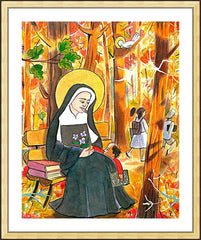 Wall Frame Gold - St. Mother Théodore Guérin by M. McGrath