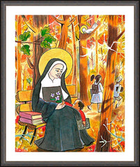 Wall Frame Espresso - St. Mother Théodore Guérin by M. McGrath