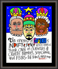 Wall Frame Espresso - Three Kings by M. McGrath