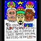 Wall Frame Black, Matted - Three Kings by M. McGrath