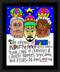Wall Frame Black - Three Kings by M. McGrath