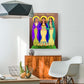 Acrylic Print - Sts. Mary, Ann, Kateri - Holy Women Pray for Us by M. McGrath - trinitystores