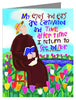 St. Titus in the Tulips - Custom Text Note Card 