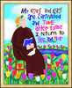 Wall Frame Gold - St. Titus in the Tulips by M. McGrath