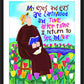 Wall Frame Black, Matted - St. Titus in the Tulips by M. McGrath