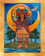 Metal Print - St. Kateri Tekakwitha by M. McGrath