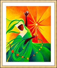 Wall Frame Gold - Sr. Thea Bowman: This Little Light Of Mine by M. McGrath