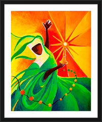 Wall Frame Black - Sr. Thea Bowman: This Little Light Of Mine by M. McGrath