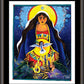 Wall Frame Espresso, Matted - Tower of Mercy by M. McGrath