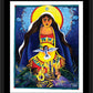 Wall Frame Black, Matted - Tower of Mercy by M. McGrath