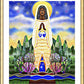 Wall Frame Gold, Matted - Mary, Tower of Power by M. McGrath