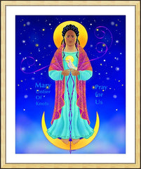Wall Frame Gold - Our Lady, Untier of Knots by M. McGrath