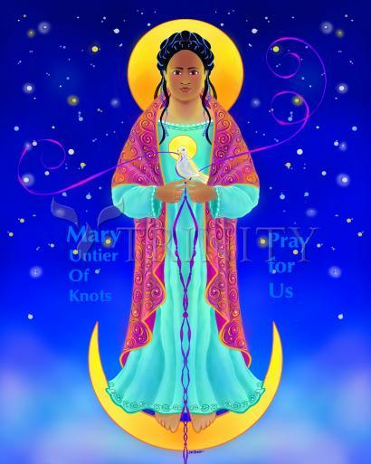 Metal Print - Our Lady, Untier of Knots by Br. Mickey McGrath, OSFS - Trinity Stores