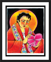 Wall Frame Black - St. Valentine by M. McGrath