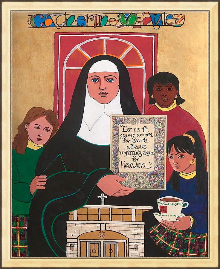 Wall Frame Gold - Ven. Catherine McAuley by M. McGrath