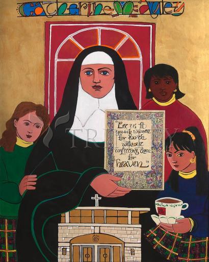 Wall Frame Gold, Matted - Ven. Catherine McAuley by Br. Mickey McGrath, OSFS - Trinity Stores