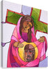 Canvas Print - Stations of the Cross - 6 St. Veronica Wipes the Face of Jesus by Br. Mickey McGrath, OSFS - Trinity Stores
