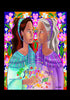 Holy Card - Visitation With Flowers by M. McGrath