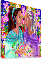 Canvas Print - Visitation With Flowers by M. McGrath