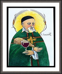 Wall Frame Espresso - St. Vincent de Paul by M. McGrath