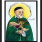 Wall Frame Black, Matted - St. Vincent de Paul by Br. Mickey McGrath, OSFS - Trinity Stores