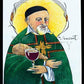 Wall Frame Espresso, Matted - St. Vincent de Paul by Br. Mickey McGrath, OSFS - Trinity Stores
