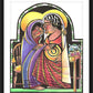 Wall Frame Black, Matted - Visitation - Kitchen by Br. Mickey McGrath, OSFS - Trinity Stores