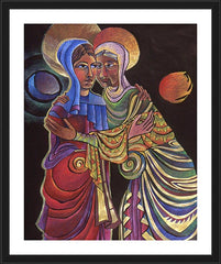 Wall Frame Black - Visitation Sun and Moon by M. McGrath